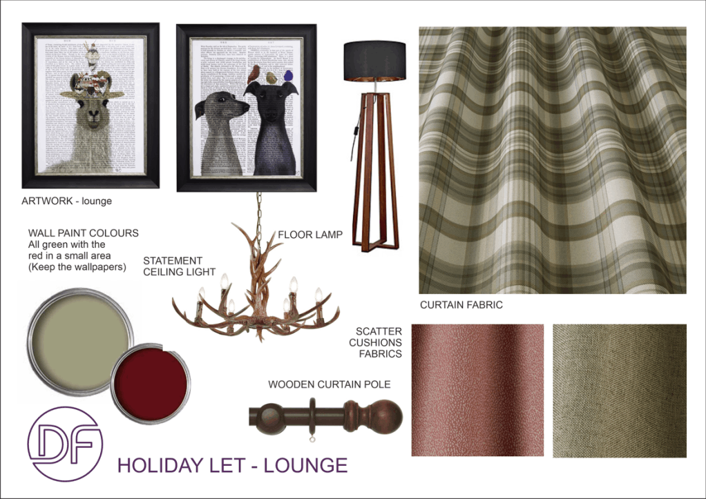 Holiday Let redesign mood board