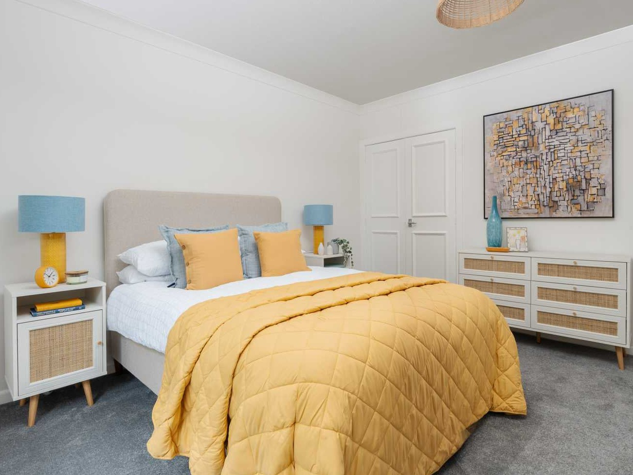 Furniture rental for bedrooms with styling service