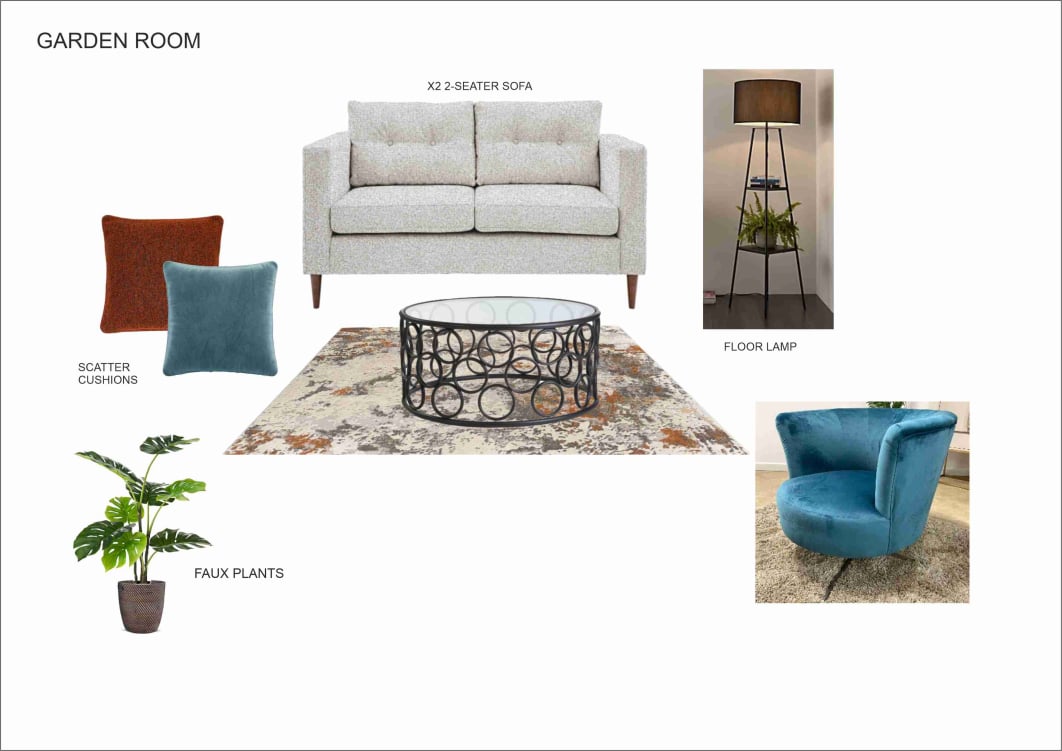 garden room mood board