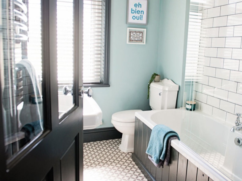 bathroom refurbished and styled