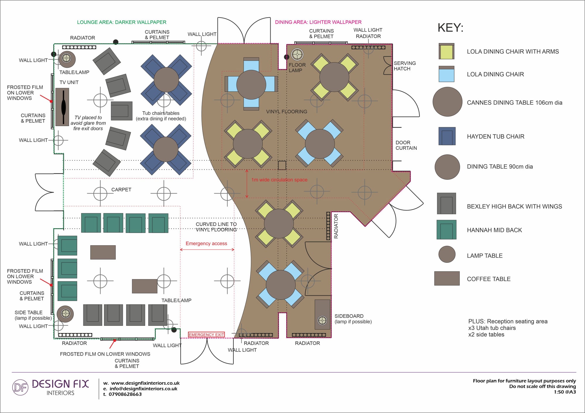 Sheltered accommodation communal area floorplan