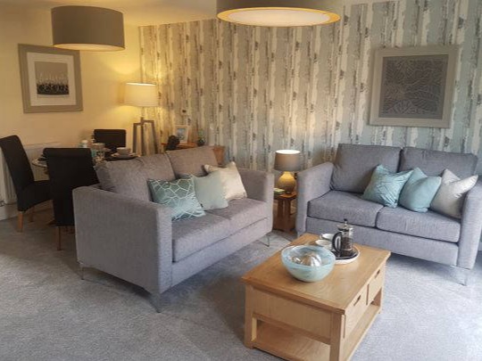 Showhome lounge and dining area scheme